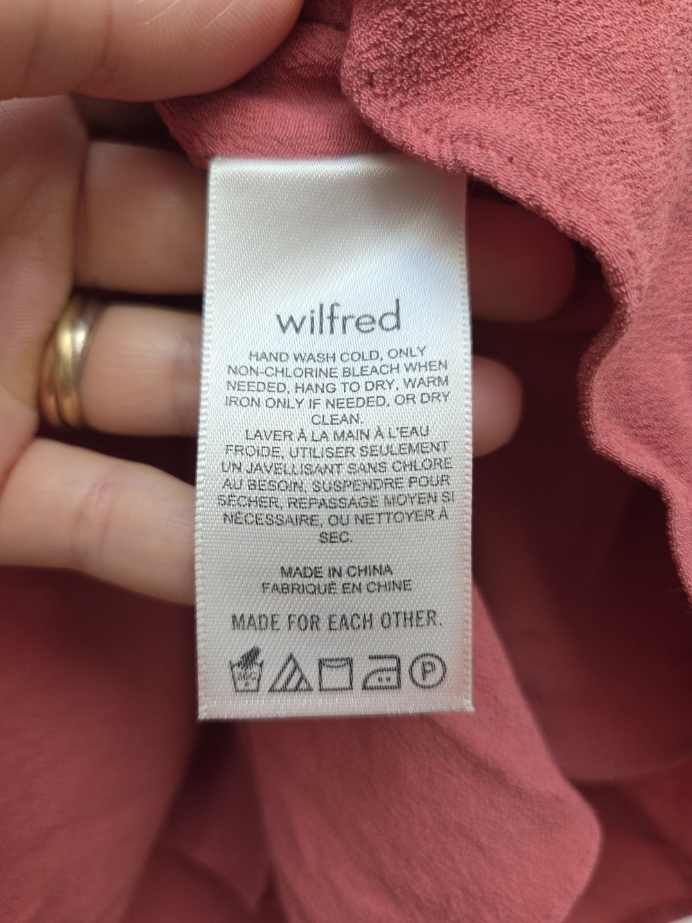 Wilfred Smocked Spaghetti Strap Mini Dress in Rose - Picture 9 of 10